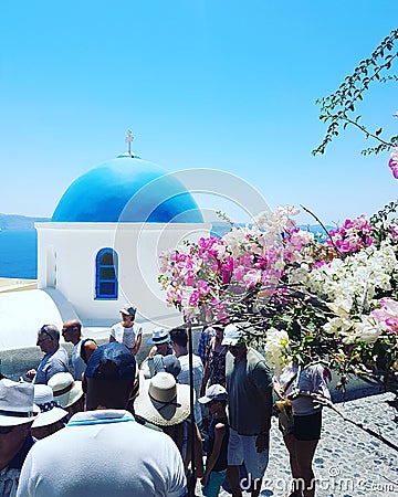 Santorini paradise â¤ Editorial Stock Photo